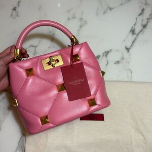 Valentino Garavani Roman Stud small quilted leather tote